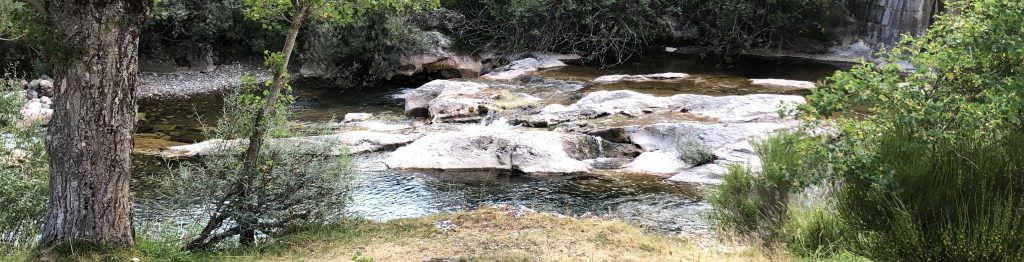 Rock in river