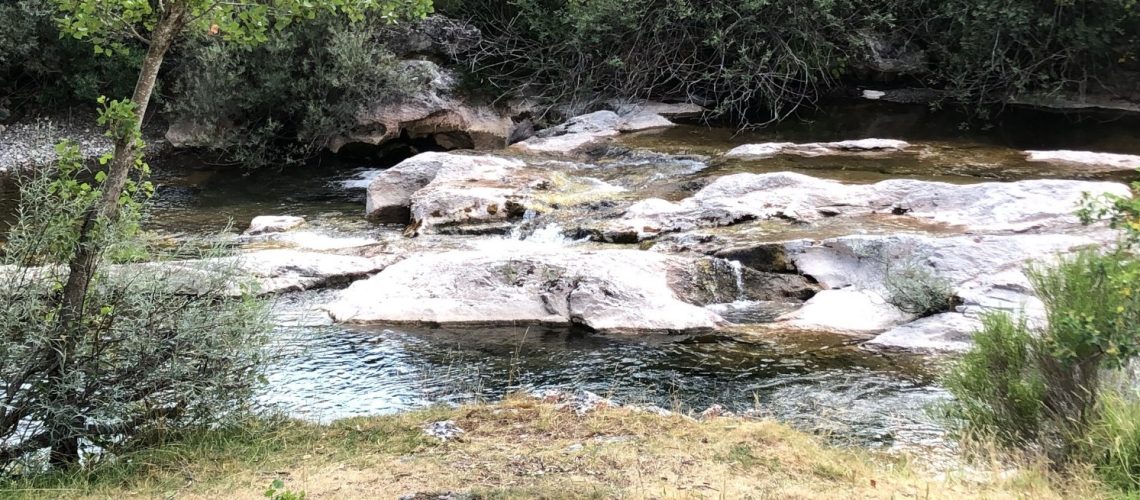 Rock in river